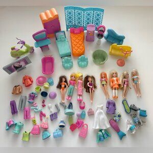 Polly Pocket Doll Playset Bundle